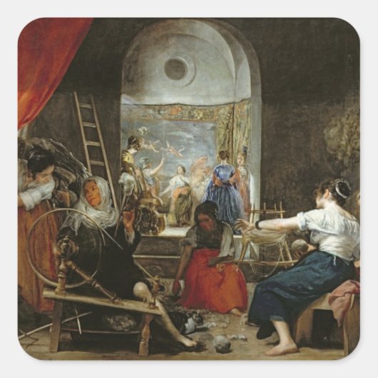 1657年のスピナーまたはアラクネの寓話 スクエアシール (正面)