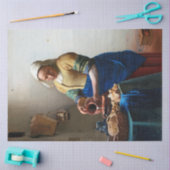 1657年~1658年、ヨハネス・フェルメール市乳しぼり 薄葉紙 (クラフト)