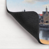 1659年～1660年、ヨハネス・フェルメール、デルフトの見解 マウスパッド (コーナー)