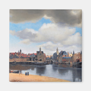 1659年~1660年、ヨハネス・フェルメール、デルフトの見解 マグネット