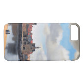 1659年~1660年、ヨハネス・フェルメール、デルフトの見解 Case-Mate iPhoneケース (裏面(横))