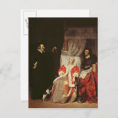 1660年代の患者と医師 ポストカード (正面/裏面)