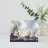 1660年代の船舶 ポストカード (スタンド正面)