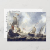1660年代の船舶 ポストカード (正面/裏面)