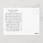 1660年代の船舶 ポストカード (裏面)