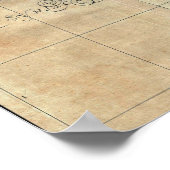 1662 Janson Hornius Holy Land Israel Palestine Map ポスター (角)