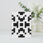 16640-クロスワードパズルベクトル クロスワードパズル ベク ポストカード (スタンド正面)