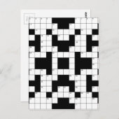 16640-クロスワードパズルベクトル クロスワードパズル ベク ポストカード (正面/裏面)