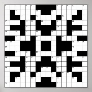 16640 – クロスワード – パズル – ベクトルクロスワードパズルVEC ポスター