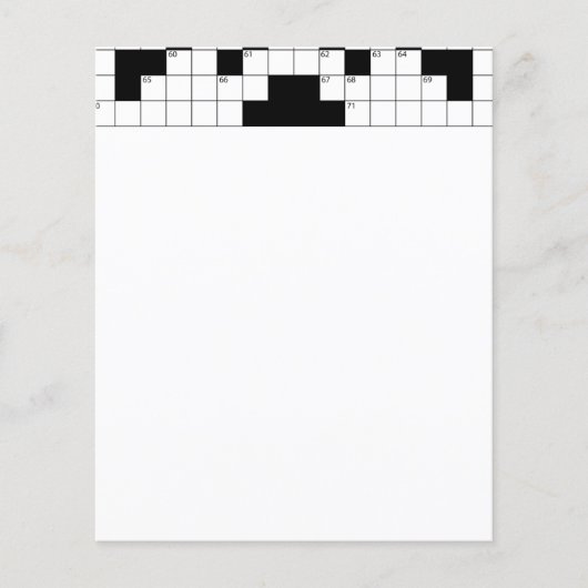 16640-crossword-パズル – ベクトルCROSSWORDパズルVEC チラシ (正面)