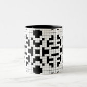 16640-crossword-パズル – ベクトルCROSSWORDパズルVEC ツートーンマグカップ (中央)