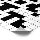 16640-crossword-パズル – ベクトルCROSSWORDパズルVEC ポスター (角)