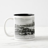 1666年にロンドンの素晴らしい火 ツートーンマグカップ (左)