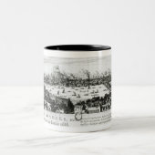 1666年にロンドンの素晴らしい火 ツートーンマグカップ (中央)