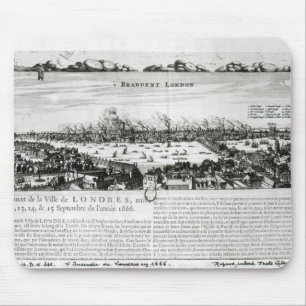 1666年にロンドンの素晴らしい火 マウスパッド