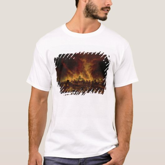 1666年にロンドンの素晴らしい火 Tシャツ (正面)