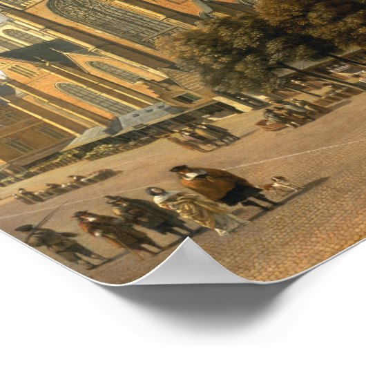 1666年ハーレムの聖バボ教会 ポスター (角)