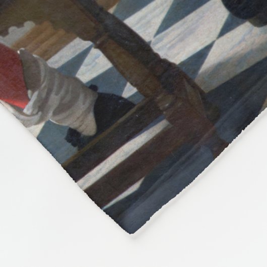 1666年~1667年絵画ヨハネス・フェルメールの芸術 フリースブランケット (角)