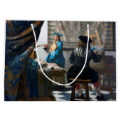 1666年~1667年絵画ヨハネス・フェルメールの芸術 ラージペーパーバッグ (裏面)