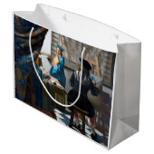 1666年~1667年絵画ヨハネス・フェルメールの芸術 ラージペーパーバッグ (裏面アングル)