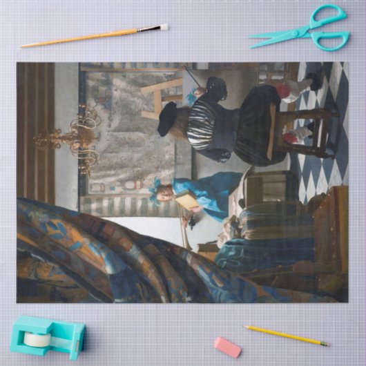 1666年～1667年絵画ヨハネス・フェルメールの芸術 薄葉紙 (クラフト)