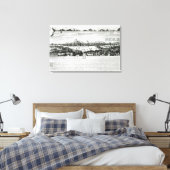 1666素晴らし年のロンドンの火災 キャンバスプリント (インサイチュ (寝室))