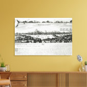 1666素晴らし年のロンドンの火災 キャンバスプリント (インサイチュ (リビング))