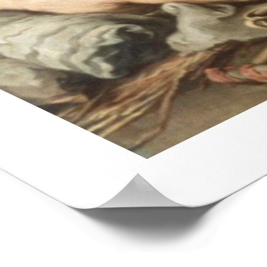 1667-70ベテスダのプールでキリスト(caの油) ポスター (角)