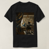 1668年のヨハン絵画ズ・フェルメールの芸術 Tシャツ (デザイン正面)