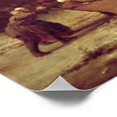 1668年ハーレム近郊の氷にゴルファー ポスター (角)