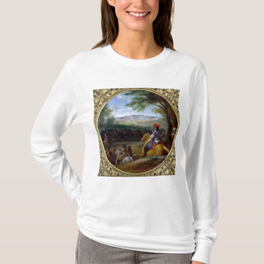 1669年にバーセイルズの宮殿の眺め Tシャツ (正面)