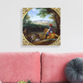 1669年のベルサイユ宮殿の景色 キャンバスプリント (インサイチュ (リビング))