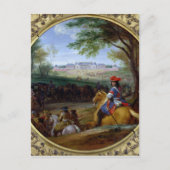 1669年のベルサイユ宮殿の景色 ポストカード (正面)