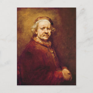 1669年63歳の自画像 ポストカード