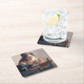 1669年~1670年、ヨハネス・フェルメール市レーメーカー スクエアペーパーコースター (インサイチュ)