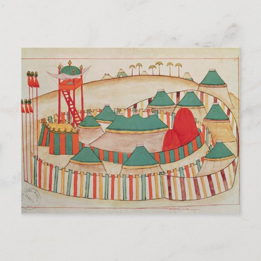 1671年Msインペリアルキャンプ1580年 ポストカード (正面)