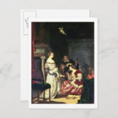 1675年の画家(パネル油) ポストカード (正面/裏面)