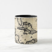 1680カリブの地図のマグ マグカップ (中央)