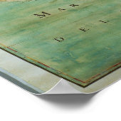 1681年クロード・アボット・ベルノーの初期アメリカの地図 ポスター (角)