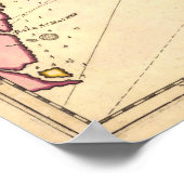 1683サウスカロライナの地図 ポスター (角)