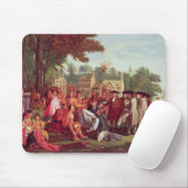 1683年にインディアンとのウィリアム・ペンの条約 マウスパッド (マウス)