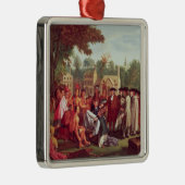 1683年にインディアンとのウィリアム・ペンの条約 メタルオーナメント (右)