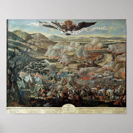 1683年のトルコ人によるウィーンの周辺 ポスター (正面)