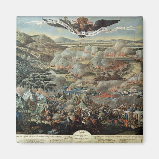 1683年のトルコ人によるウィーンの周辺 マグネット (正面)