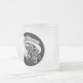 1684 Frosted Black Logo Mug - 2サイズ フロストグラスマグカップ (正面左)