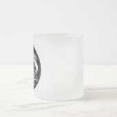 1684 Frosted Black Logo Mug - 2サイズ フロストグラスマグカップ (中央)