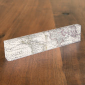 1685ボルメスター世界地図 デスクネームプレート (側面)