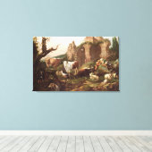 1685年の風景動物 キャンバスプリント (インサイチュ (ウッドフロア))