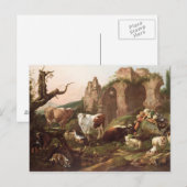 1685年の風景動物 ポストカード (正面/裏面)