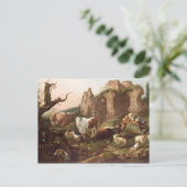 1685年の風景動物 ポストカード (スタンド正面)